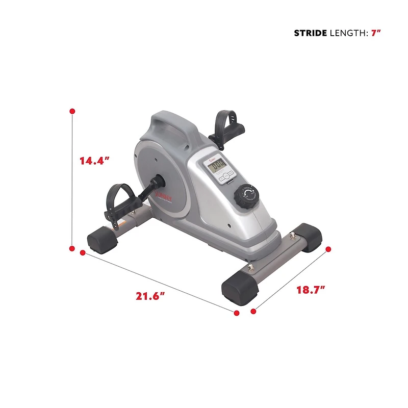 Sunny Health & Fitness Magnetic Mini Exercise Pedal Cycle - SF-B020026