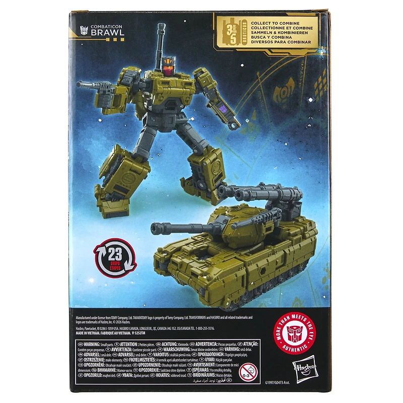 Transformers Age of the Primes, figurine Combaticon Brawl classe Voyageur
