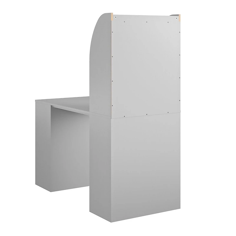 Ameriwood Home Tyler Bureau artisanal pour enfants Gris tourterelle