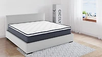 Matelas à mousse gel 11'' avec ressorts ensachés pour grand lit Cicely