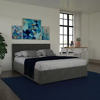 Rose Upholstered Bed with Storage