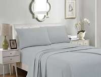 Ensemble de draps en microfibre solide 4 pièces