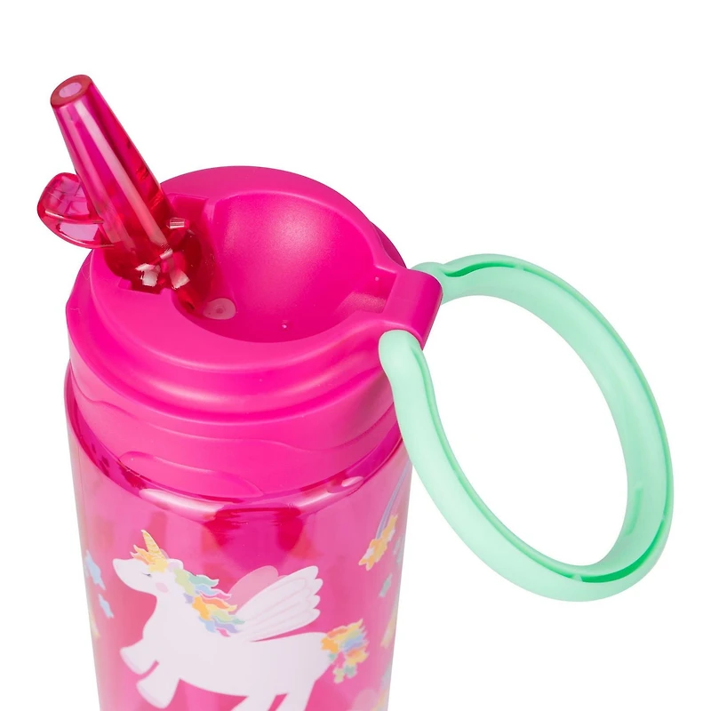 16 Fluid Ounce Skim Bottle - Star Unicorns BPA Bottle with Carrying Loop