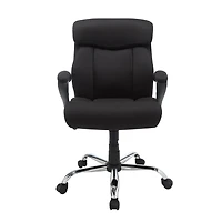 Serta – Fauteuil de direction pivotant en tissu maillé pour taille forte, noir
