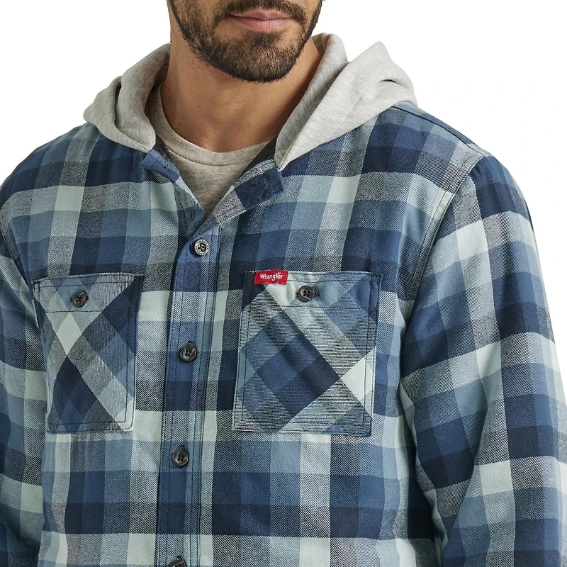 Veste de Chemise à Capuchin Poids Lourd Hommes Wrangler