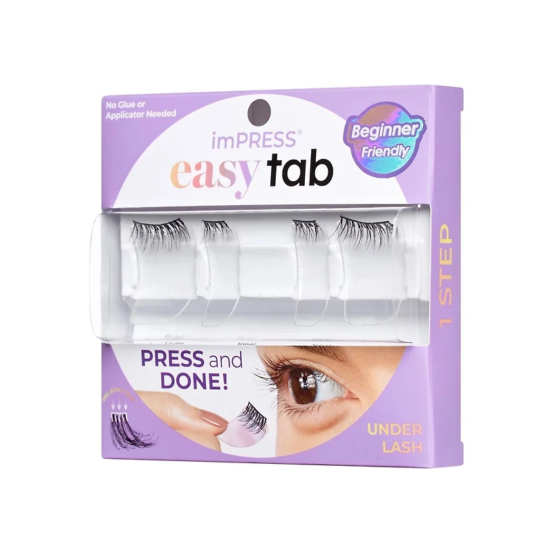 KISS imPRESS Faux cils à pression - languettes simples - noir - Naturel authentique KISS Faux cils imPRESS