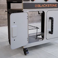 Blackstone Bronco 28" XL Outdoor Griddle, 3-Burner Flat Top Grill with Cabinet and Hood