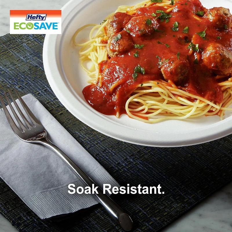 Hefty ECOSAVE 8.86" Lunch plates 100-count, Hefty ECOSAVE 8.86" Lunch plates 100-ct