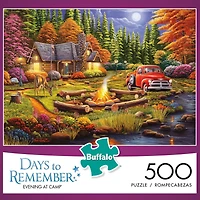 Buffalo Games Days to Remember Evening at Camp 500 Piece Jigsaw Puzzle