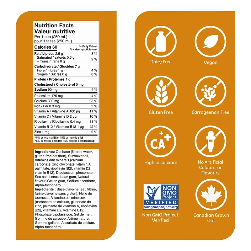 Silk boisson d'avoine Crémeux, saveur vanille 946 mL