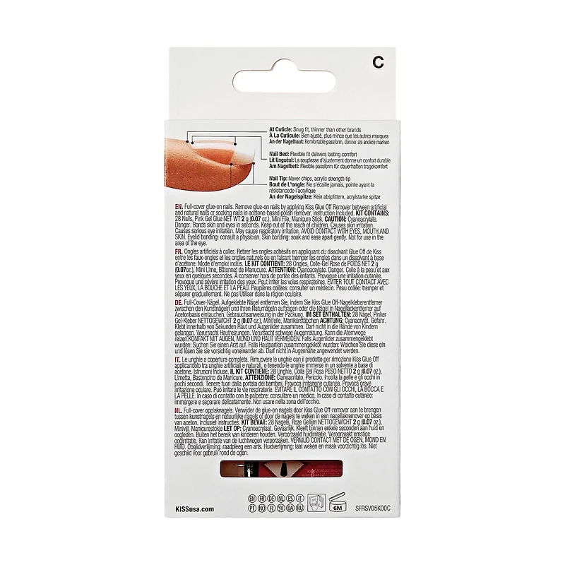 KISS Acrylique de Salon - Faux Ongles, Moyen
