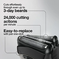Braun Series 3 32B Electric Shaver Head Replacement Cassette - Black
