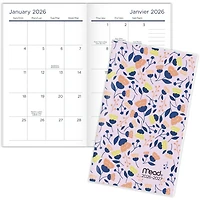 Agenda de poche 2 ans Mead® 2026 – Feuillage floral Agenda