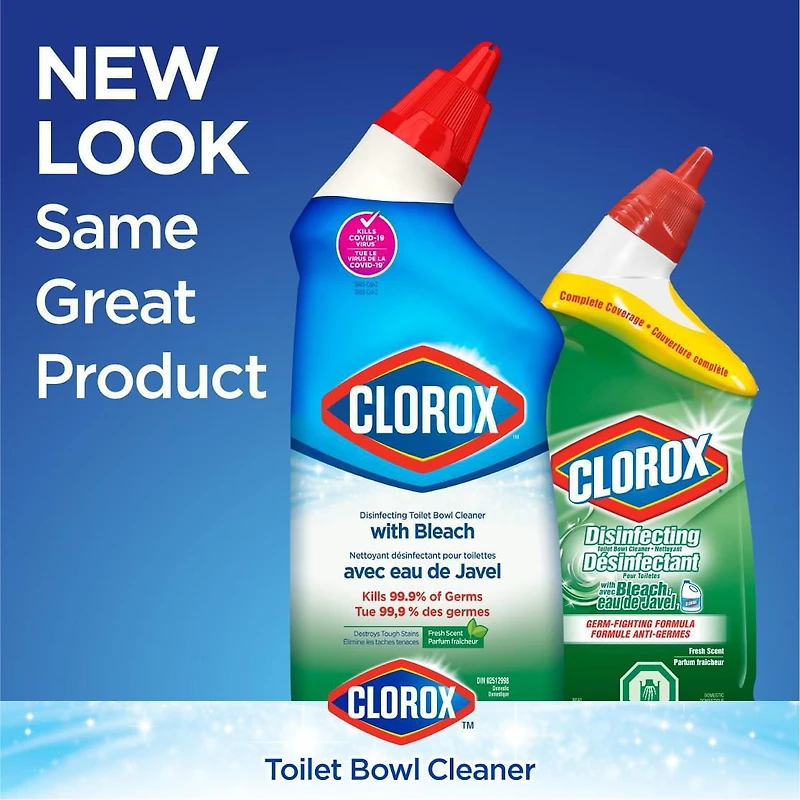 Nettoyant désinfectant pour toilettes avec eau de Javel Clorox®, 709 mL