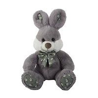 La façon de célébrer Pâques 10 "lapin en peluche lapin gris