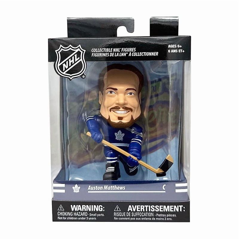 Party Animal Big Shot Shooter NHL Toronto Maple Leafs Auston Matthews figurine en vinyle (12 cm/4,75 po)