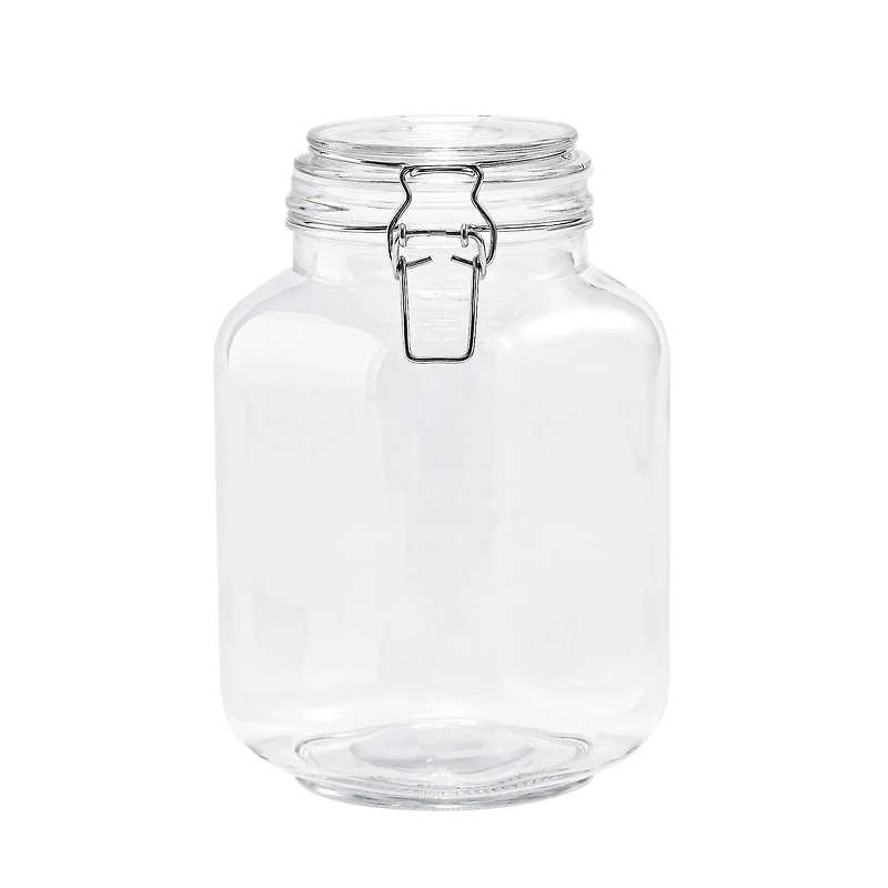 Conteneurs de stockage alimentaire Mainstays pour cuisine, pot en verre transparent de 67 onces avec couvercle verrouillable Joint hermétique Volume 8.5cups/2L