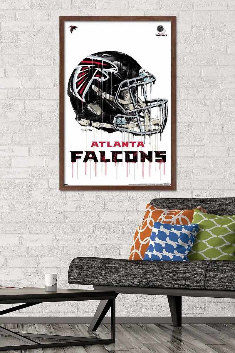NFL Atlanta Falcons - Drip Helmet 20 Wall Poster