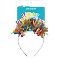 Way To Celebrate Serre-tête Pailleté Avec Bougies Couronnées de Pompons Taille Universelle