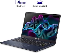 Ordinateur portable ultramince L410 ASUS, écran FHD de 14 pouces,  Intel®Pentium® N5030, mémoire de 4 Go, disque de stockage de 128 Go, pavé numérique, Microsoft 365 pour un an, couleur noir étoilé