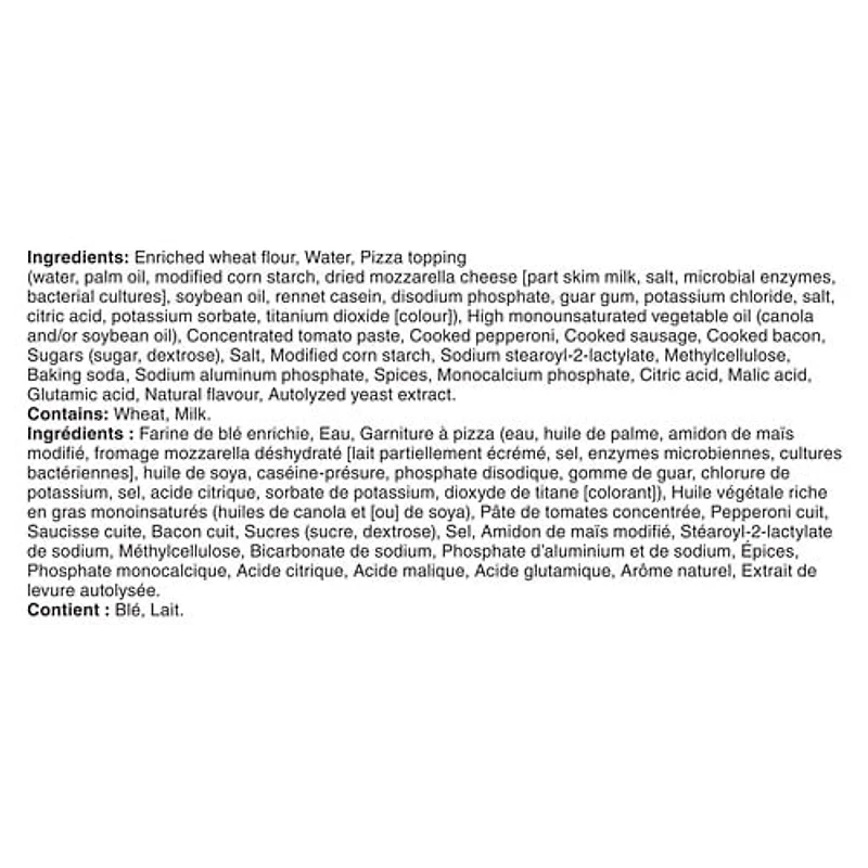 Pillsbury Pizza Pops, 3 Viandes, Collations Pizza Surgelées, 380 g, 4 unités 4 collations pizza, 380 g