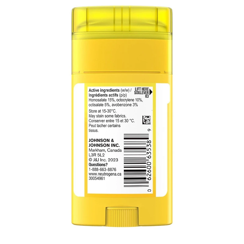 Écran solaire pour enfants en bâtonnet Neutrogena, FPS 50+, 42 g