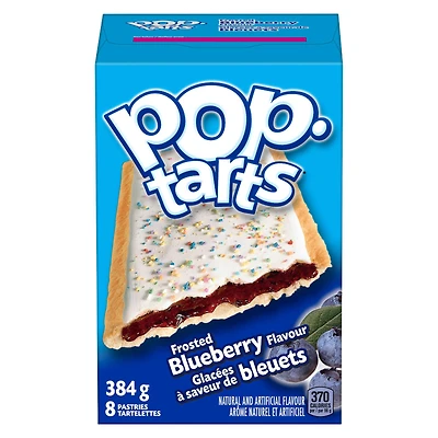 Tartelettes pour grille-pain Kellogg's pop-tarts Glacées aux bleuets, 384 g (8 tartelettes) Tartelettes de grille-pain