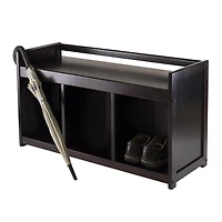 Banc de rangement Addison de Winsome Trading Inc. 4 pièces avec 3 sections