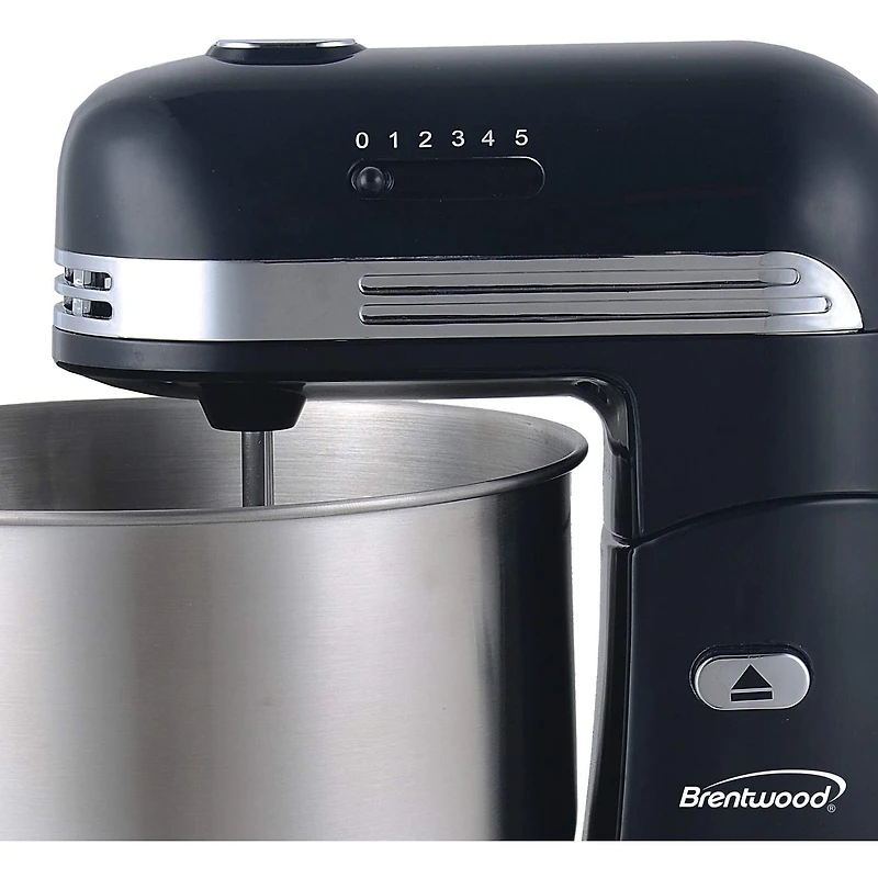 Brentwood 5-Speed Stand Mixer with 3.5 Quart Stainless Steel Mixing Bowl