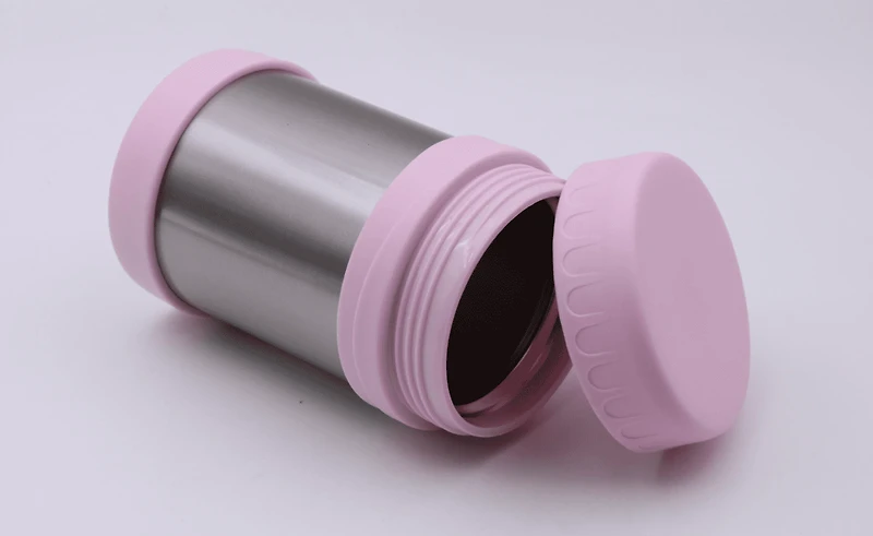 Mainstays 350ml Food Jar plain avec couvercle rose