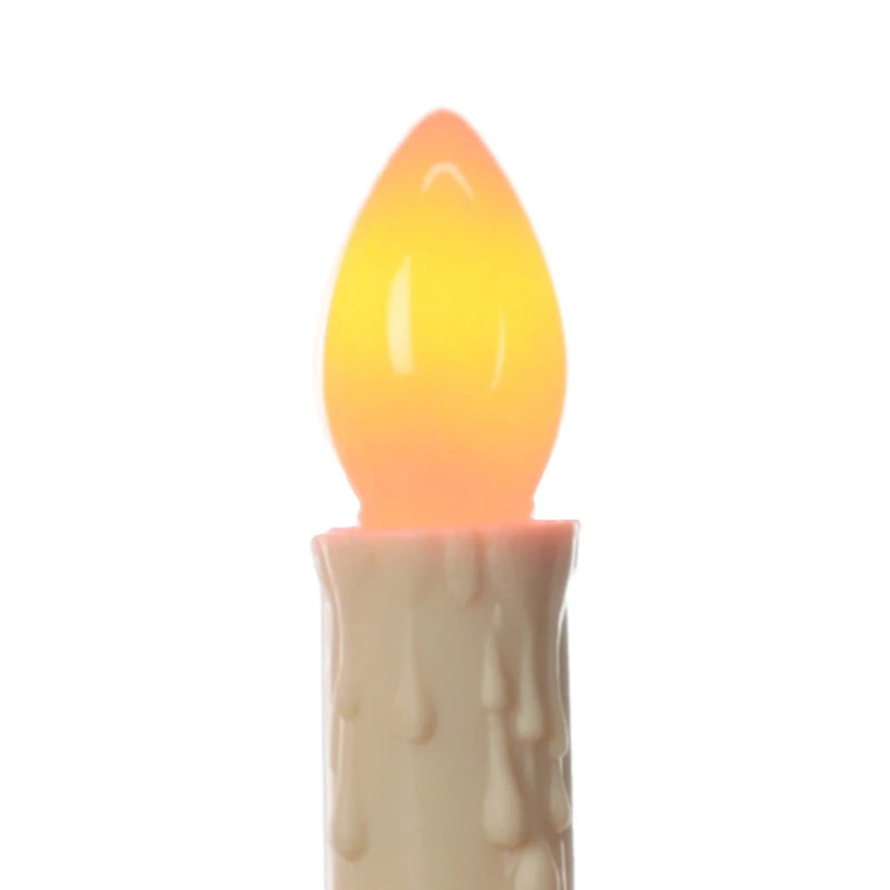 Holiday Time Christmas 3 Lights Candelabra with Orange Bulbs