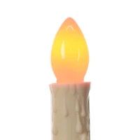 Holiday Time Christmas 3 Lights Candelabra with Orange Bulbs