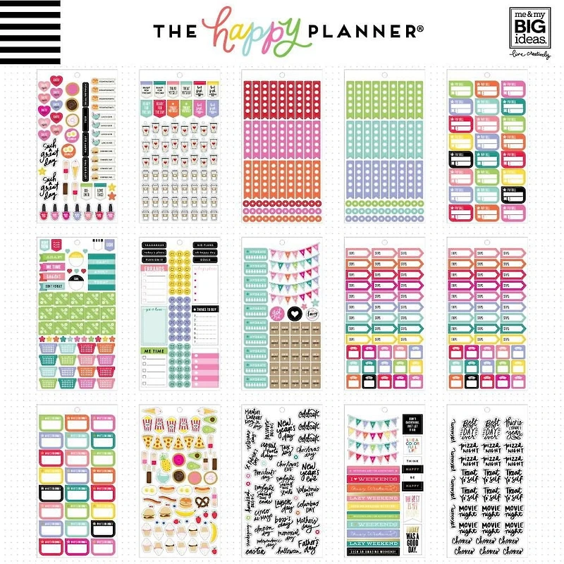 The Happy Planner® Value Pack Stickers - Planner Basics