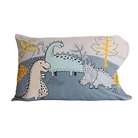 3-Piece Toddler Bedding Set, Grey Dinosaur