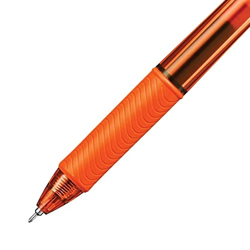 EnerGel-X Rétractable Stylo à Encre Gel, (0,5mm) Pointe Aiguille, Encre Orange