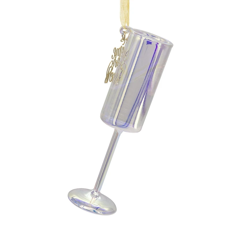 Hallmark Christmas Ornament (Signature Champagne Flute Blown Glass)