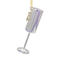 Hallmark Christmas Ornament (Signature Champagne Flute Blown Glass)