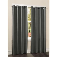Mainstays Faux Silk Drapery Grommet Window Panel