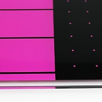 Viztex® Glacier Violet & Black Plan & Grid Glass Dry Erase Board - 17" x 23"