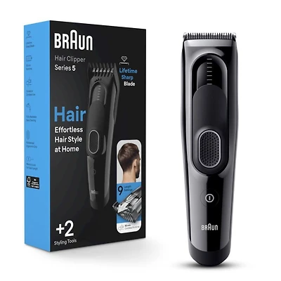 Braun Series 5 5310 Men's Cordless Hair Clippers with 9 Length Settings
