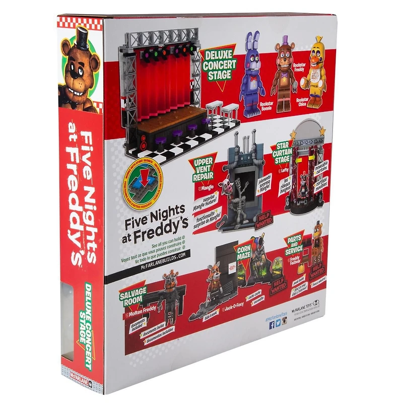 McFarlane - Five Nights at Freddy's - Ensemble de Construction Scene de Concert De Luxe