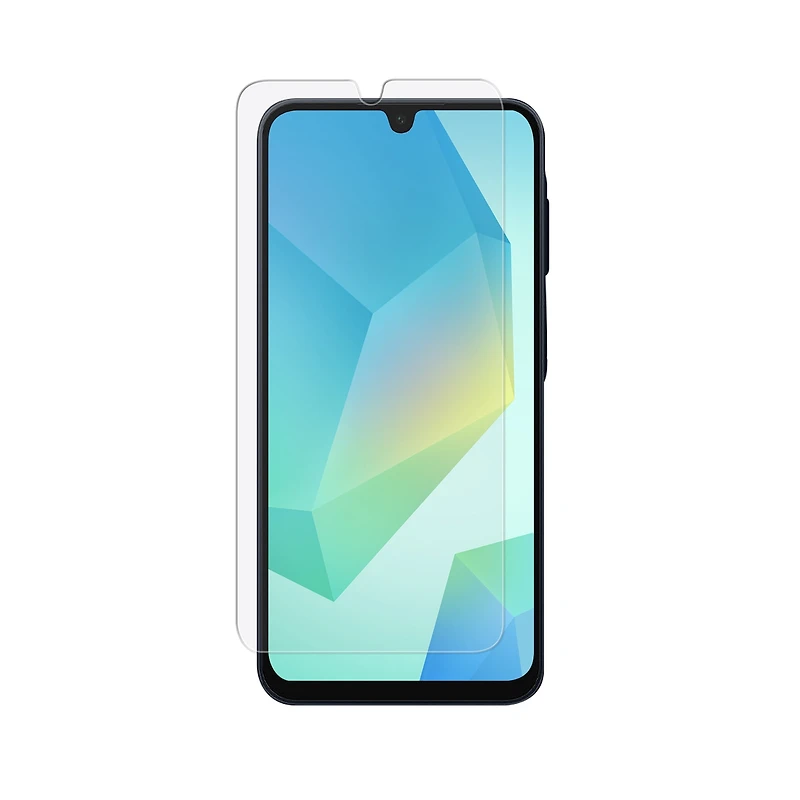 Onn. Premium Japanese Tempered Glass Screen Protector for Samsung Galaxy A16 with Easy Application Tray, Scratch & Impact Absorbing