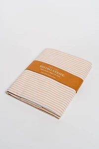 Fabstyles 100% Cotton Bistro Stripe Table Cloth