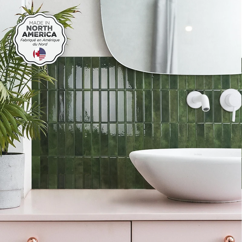 Smart Tiles Peel and Stick Backsplash Wall Tiles, Morocco Sefrou, 4-Pack, 11.43in x 9in