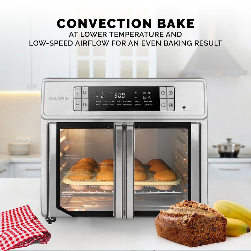 Four friteuse à air chaud numérique Kalorik MAXX® Avance de 25 Litres / 26 Quarts - AFO 52414 SS Kalorik MAXX® Avance de 25 L
