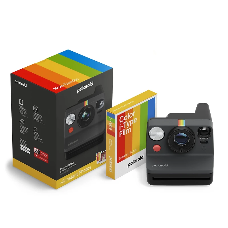 Pack de films Polaroid Now Génération 3 Noir + Couleur (8 photos)