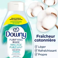 Éliminateur d’odeurs purifiant pour lessive et assouplissant textile Downy, sûr pour tous les tissus, compatible avec les laveuses HE, Fraîcheur cotonnière 70 Charges, 1,41 L
