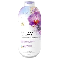 Olay Fresh Radiance Body Wash with Essence of Orchid and Black Currant, Vitamin B3 and Antioxident Blend, 650ml