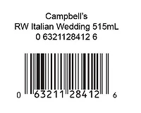 Campbell's® Ready to Serve Italian Wedding Soup, Shelf Stable, Ready to Serve Soup (515 mL)