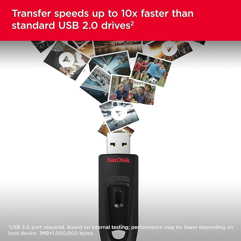 SanDisk 64GB Ultra® USB 3.0 Flash Drive- 2 Pack, SanDisk 64GB drive